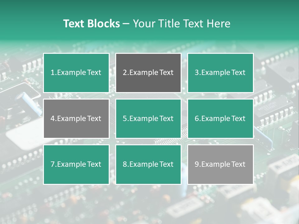 Microprocessor Diode Megabyte PowerPoint Template