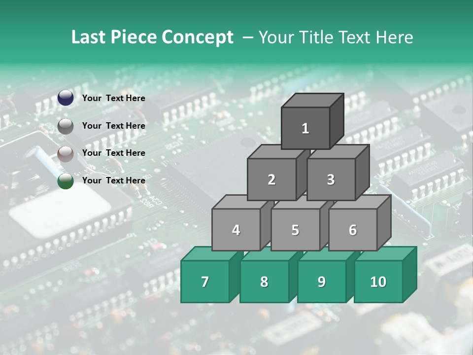 Microprocessor Diode Megabyte PowerPoint Template