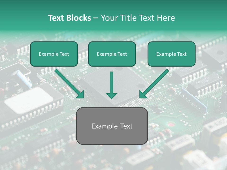 Microprocessor Diode Megabyte PowerPoint Template