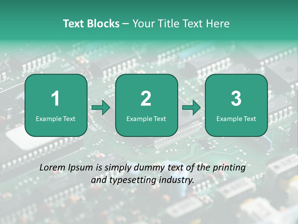 Microprocessor Diode Megabyte PowerPoint Template