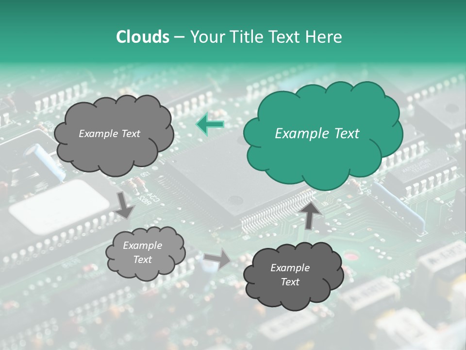 Microprocessor Diode Megabyte PowerPoint Template