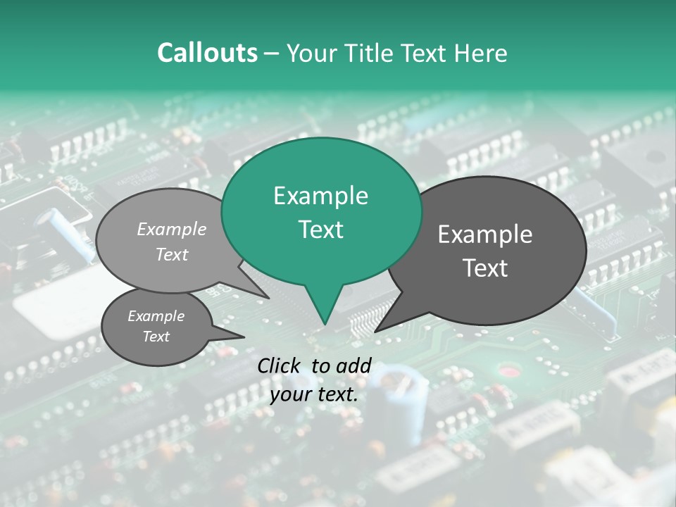 Microprocessor Diode Megabyte PowerPoint Template
