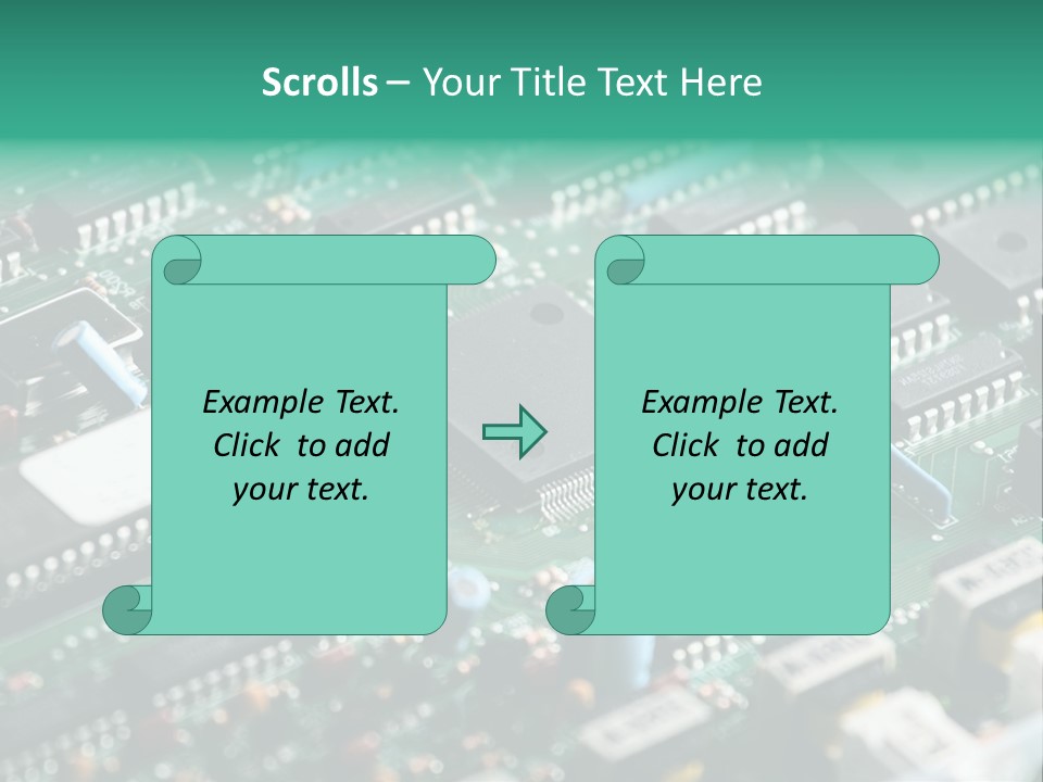 Microprocessor Diode Megabyte PowerPoint Template