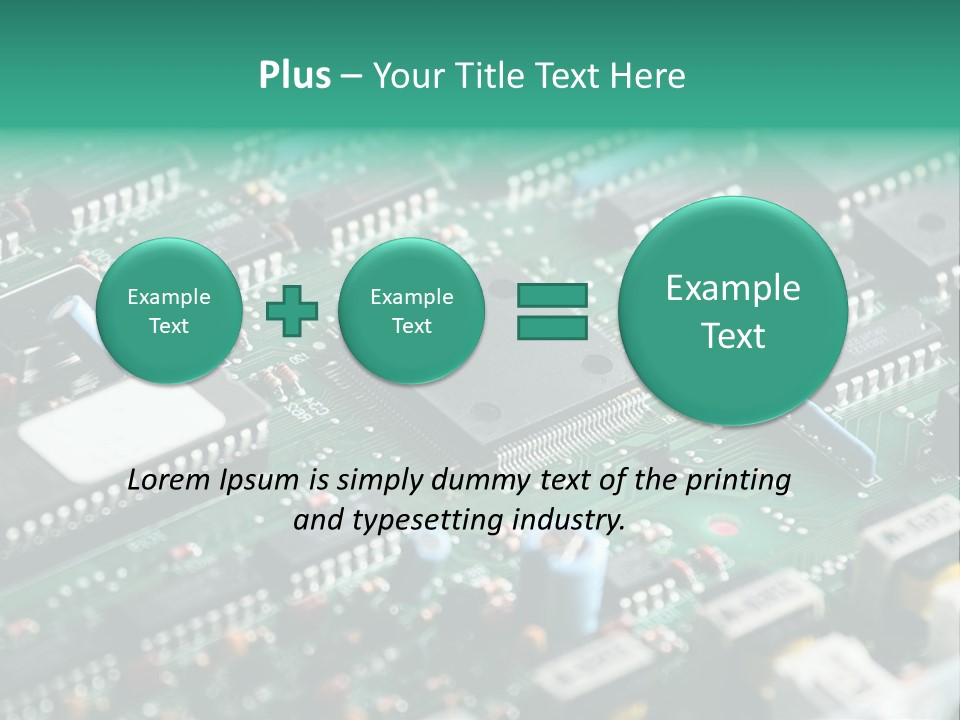 Microprocessor Diode Megabyte PowerPoint Template