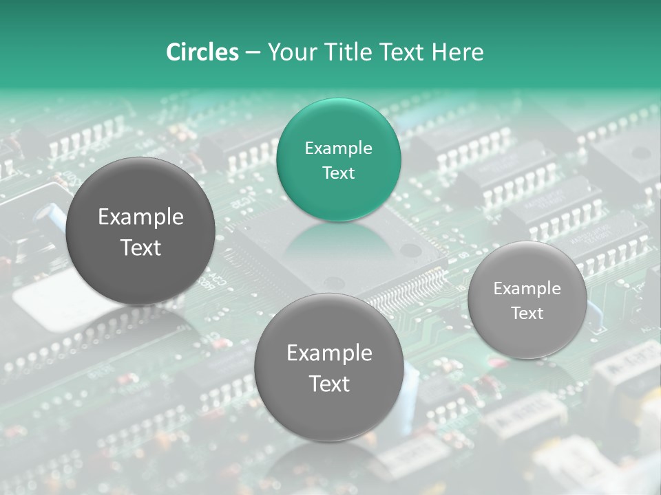 Microprocessor Diode Megabyte PowerPoint Template