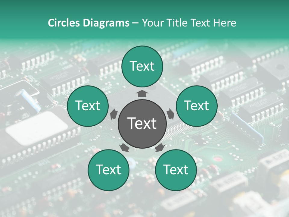 Microprocessor Diode Megabyte PowerPoint Template