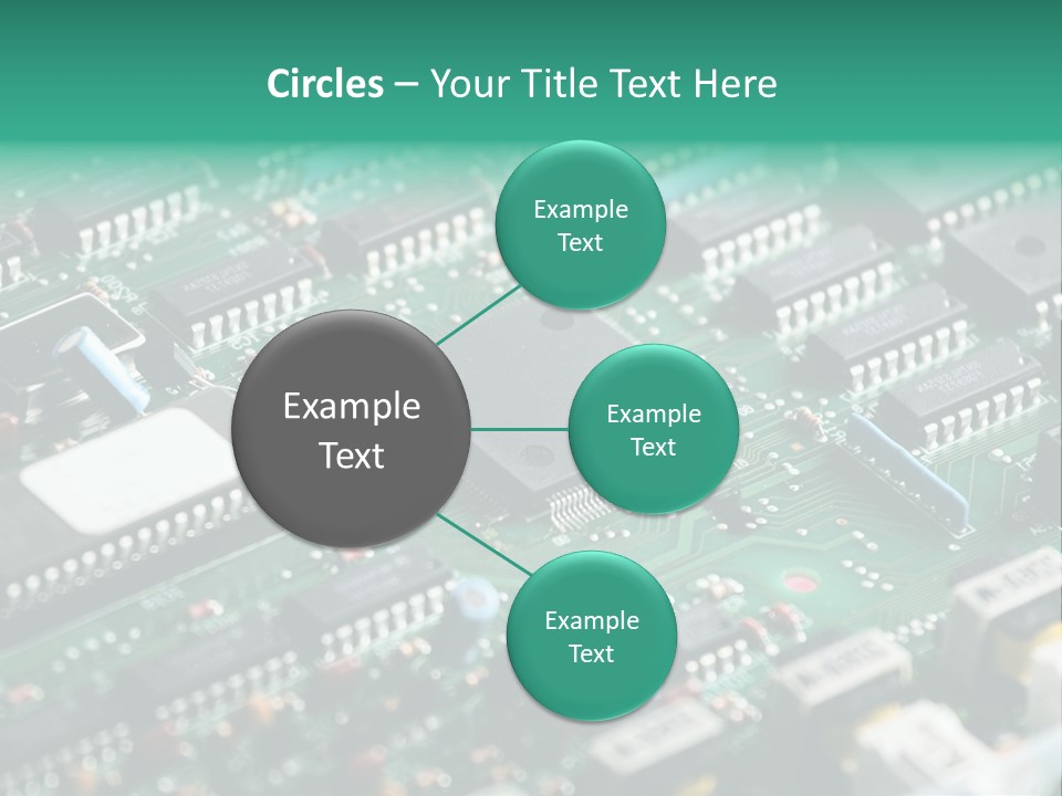 Microprocessor Diode Megabyte PowerPoint Template