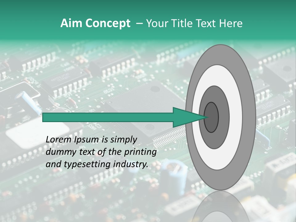 Microprocessor Diode Megabyte PowerPoint Template