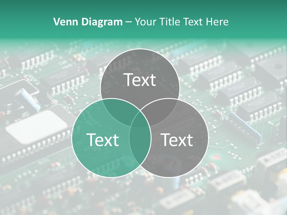 Microprocessor Diode Megabyte PowerPoint Template