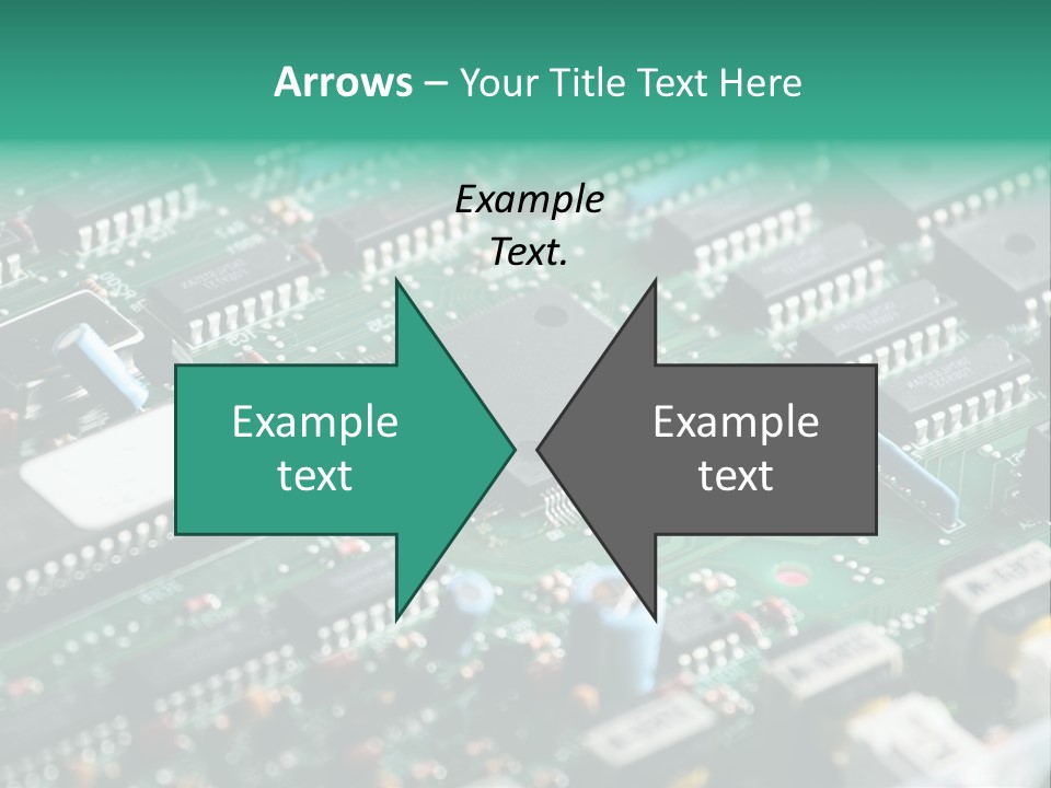 Microprocessor Diode Megabyte PowerPoint Template