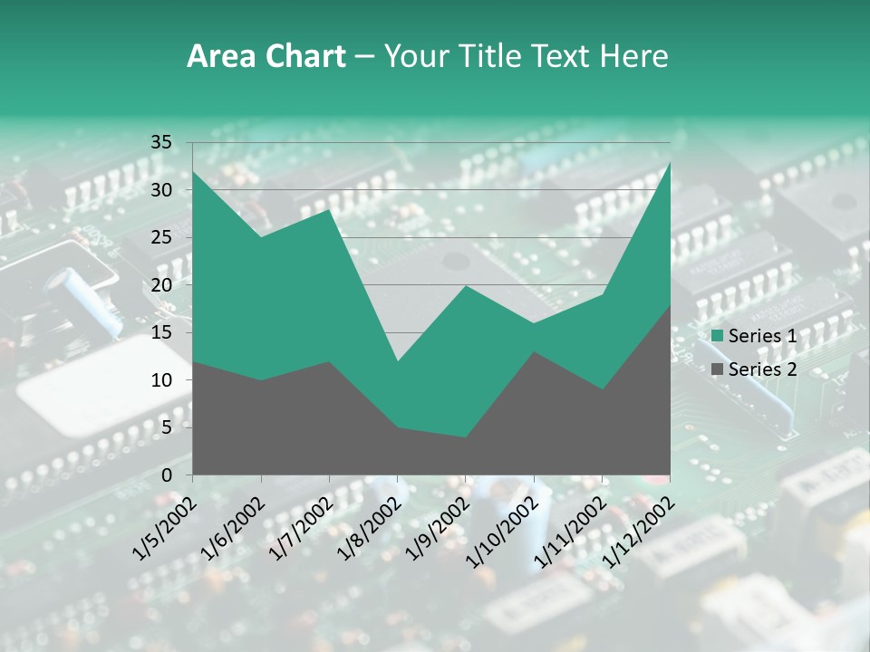 Microprocessor Diode Megabyte PowerPoint Template