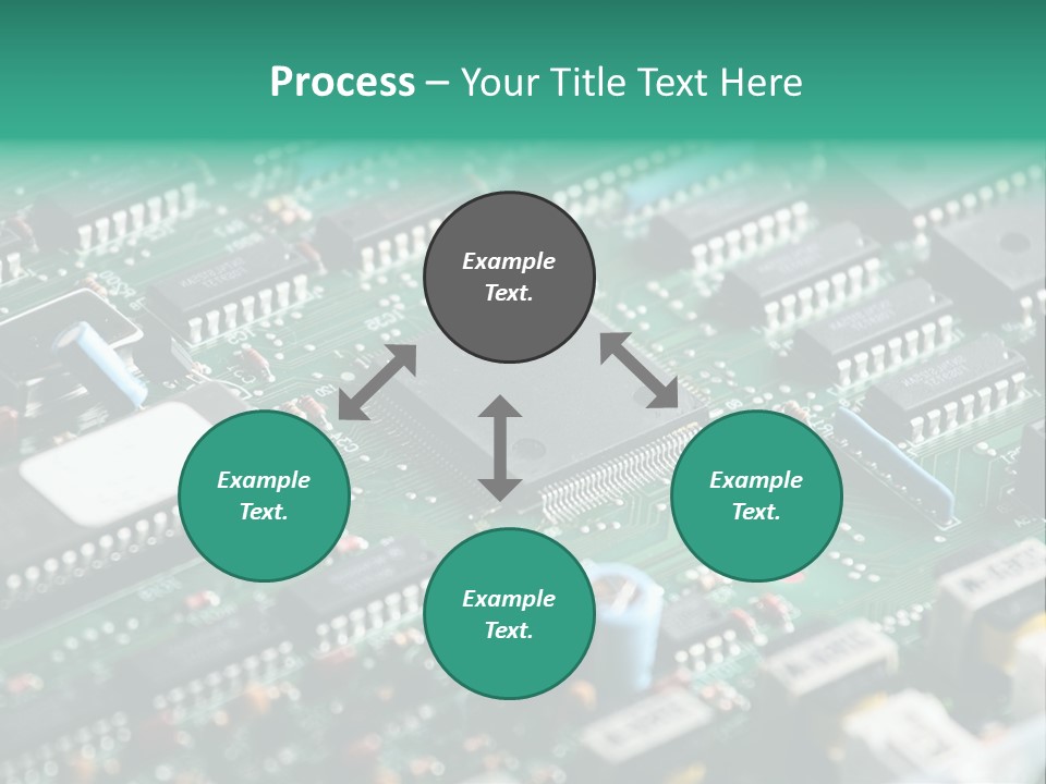 Microprocessor Diode Megabyte PowerPoint Template