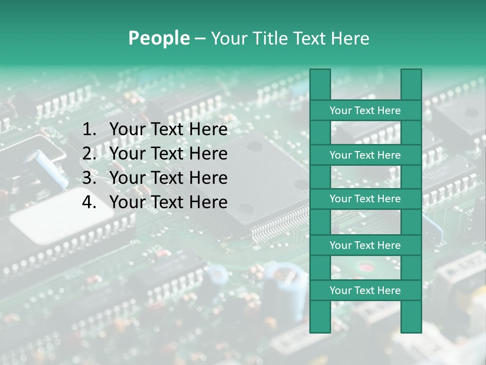 Microprocessor Diode Megabyte PowerPoint Template
