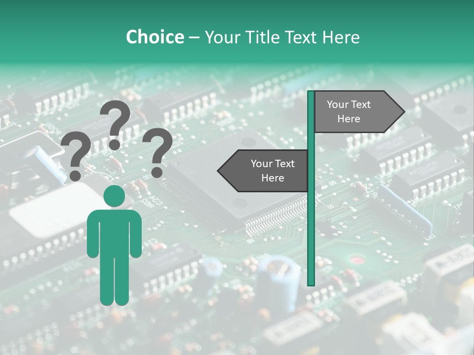 Microprocessor Diode Megabyte PowerPoint Template