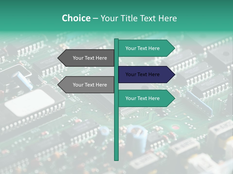 Microprocessor Diode Megabyte PowerPoint Template