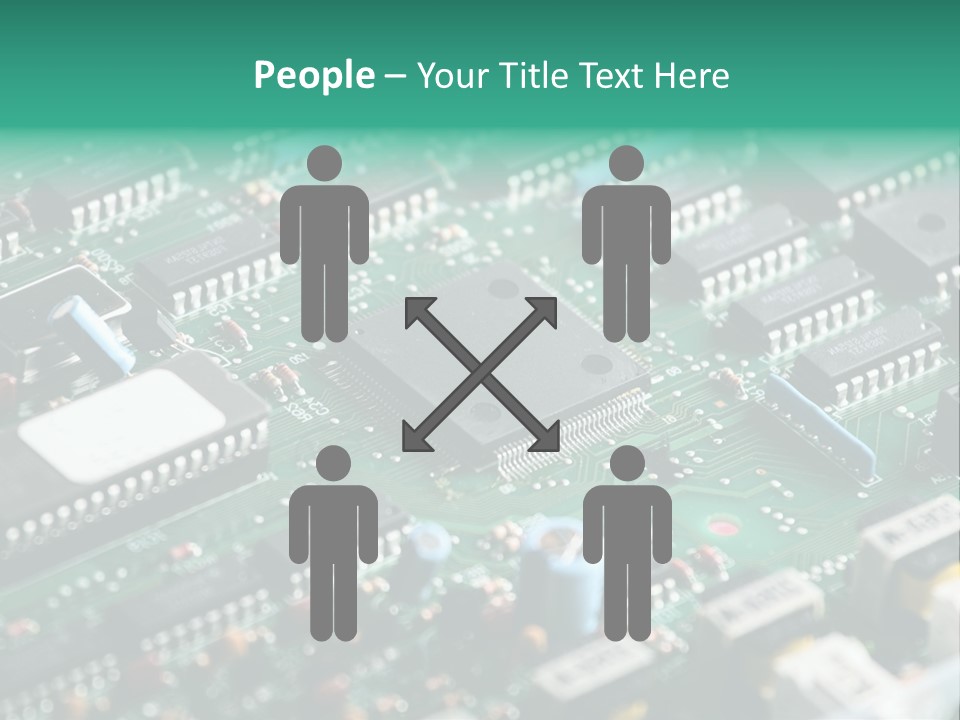 Microprocessor Diode Megabyte PowerPoint Template