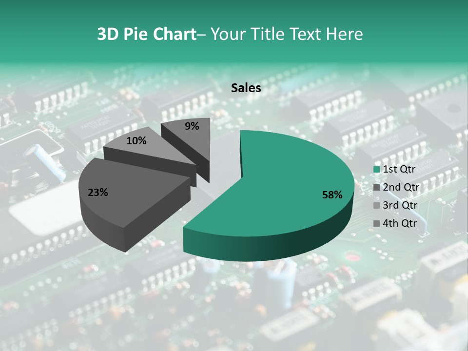 Microprocessor Diode Megabyte PowerPoint Template