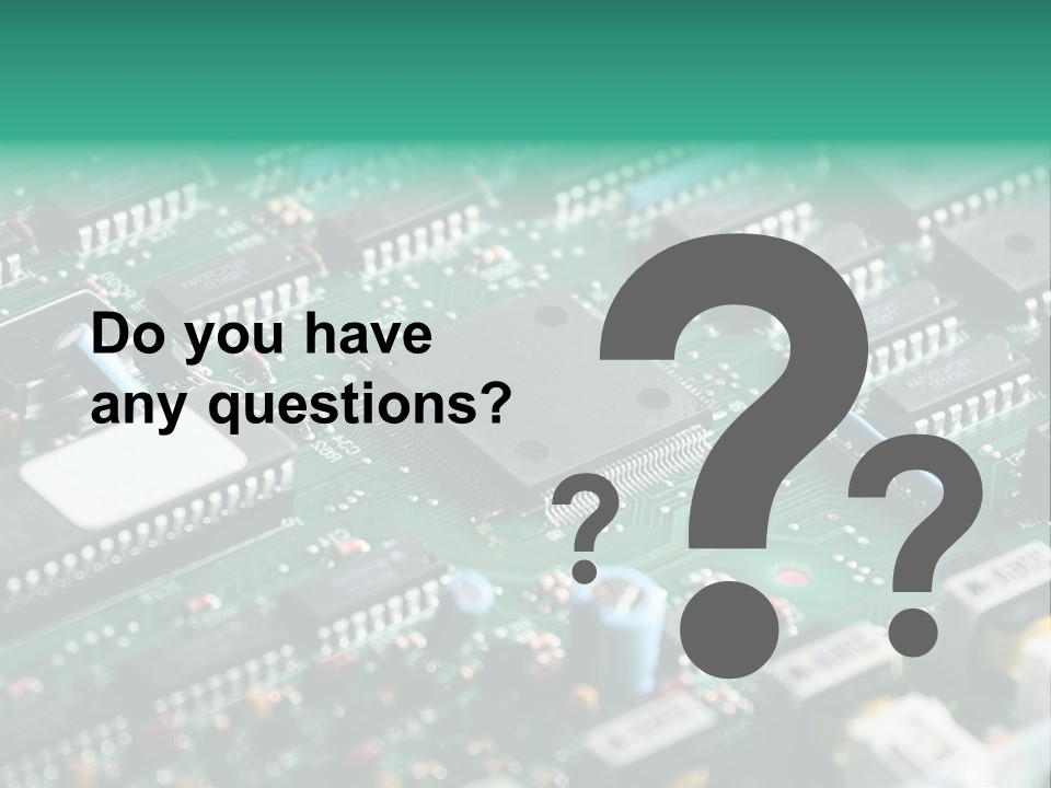 Microprocessor Diode Megabyte PowerPoint Template