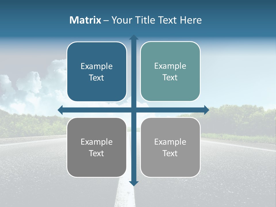 Freedom Route Drive PowerPoint Template