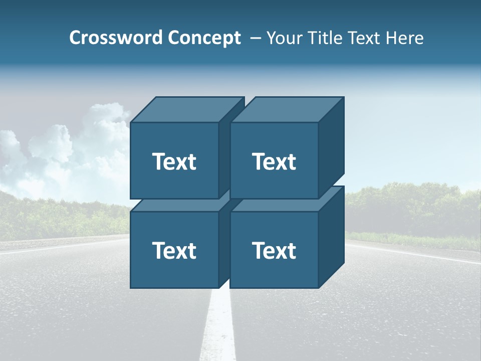 Freedom Route Drive PowerPoint Template