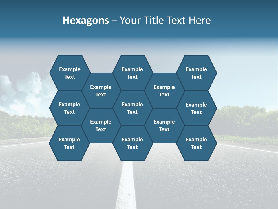 Freedom Route Drive PowerPoint Template