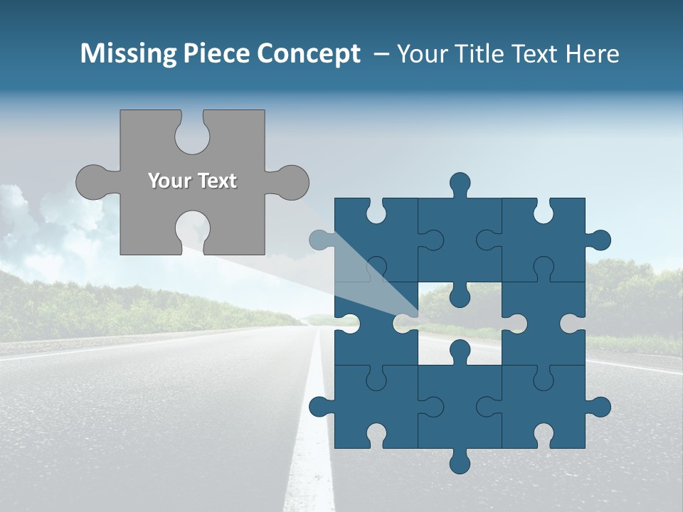 Freedom Route Drive PowerPoint Template