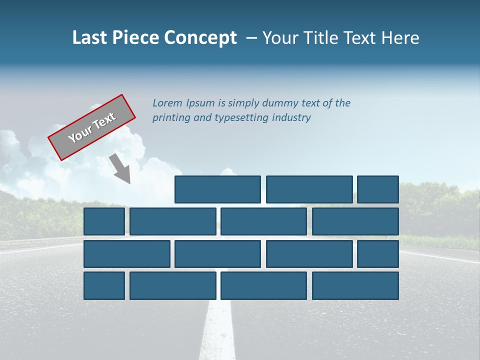 Freedom Route Drive PowerPoint Template