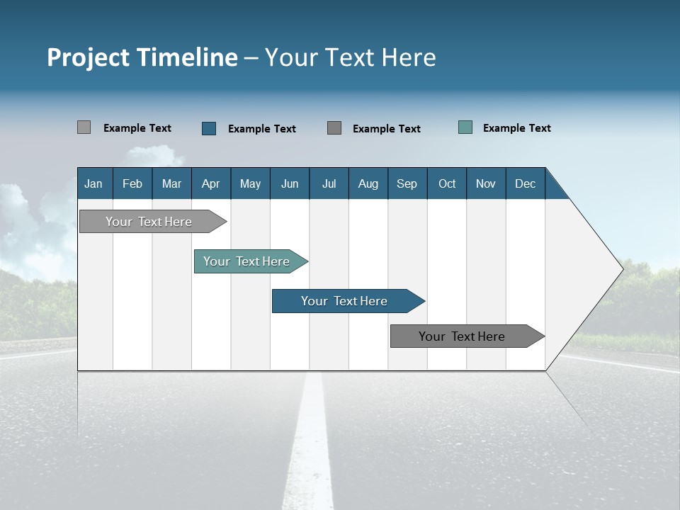 Freedom Route Drive PowerPoint Template