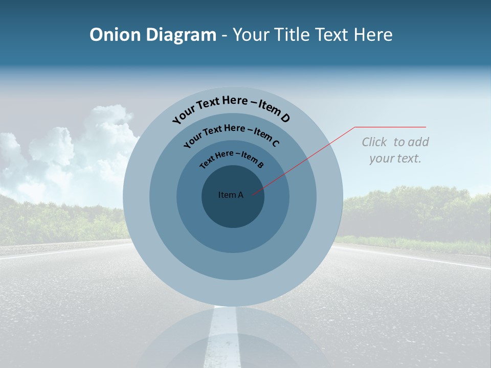 Freedom Route Drive PowerPoint Template