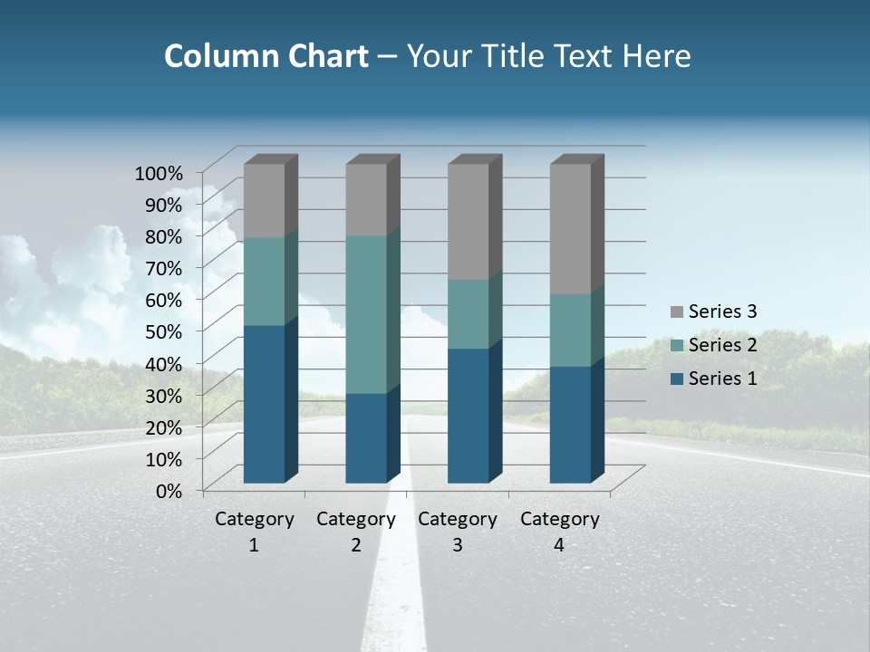 Freedom Route Drive PowerPoint Template