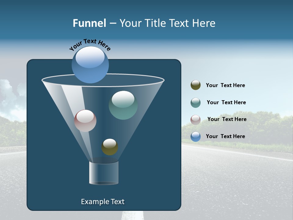 Freedom Route Drive PowerPoint Template