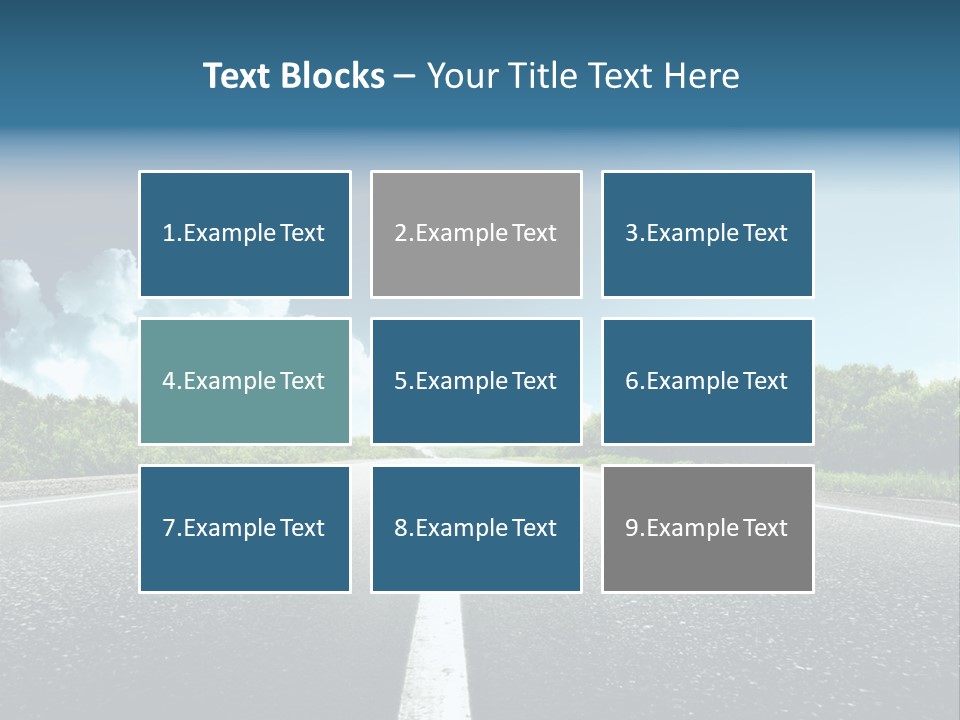 Freedom Route Drive PowerPoint Template