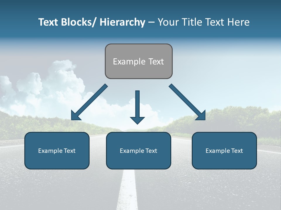 Freedom Route Drive PowerPoint Template