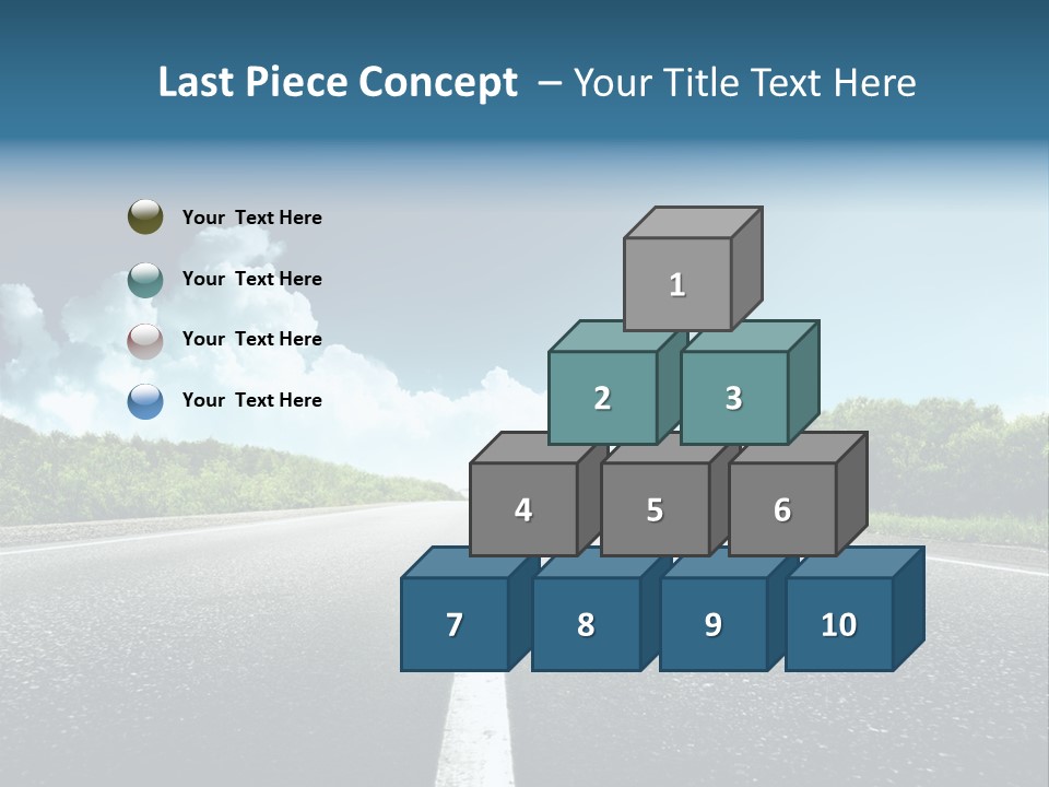 Freedom Route Drive PowerPoint Template