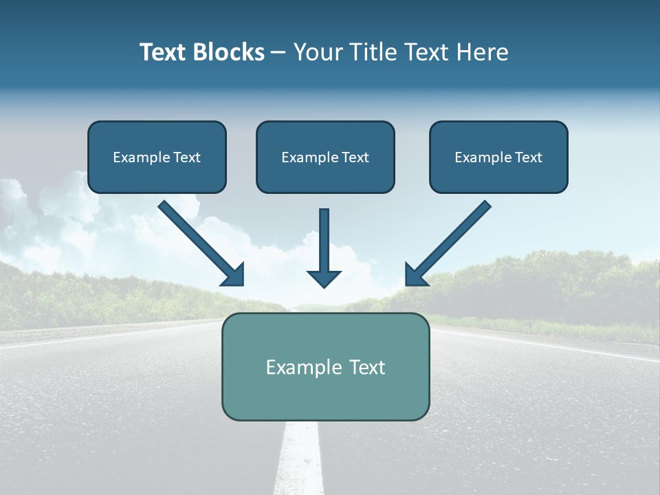 Freedom Route Drive PowerPoint Template
