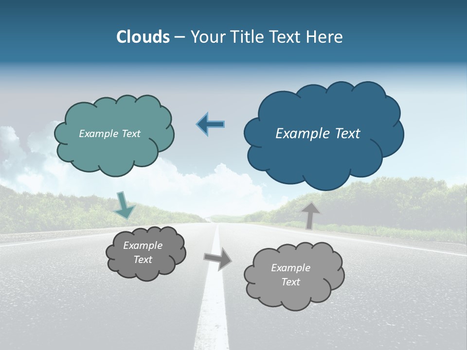 Freedom Route Drive PowerPoint Template