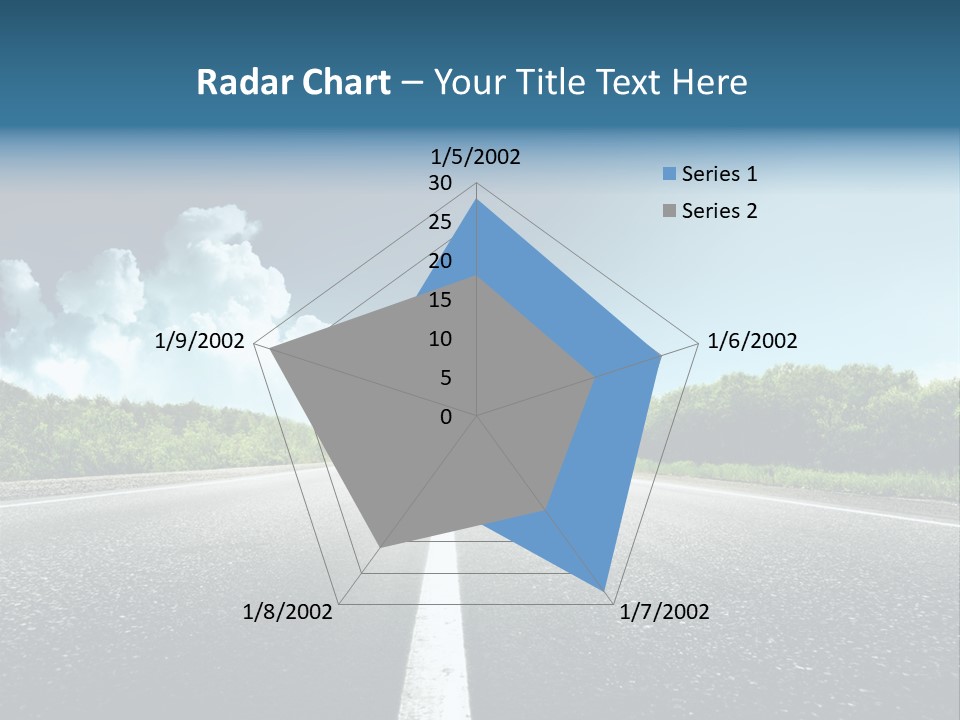 Freedom Route Drive PowerPoint Template