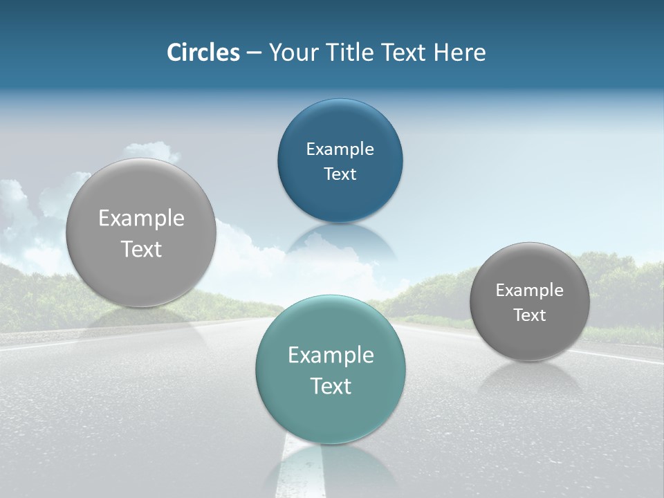 Freedom Route Drive PowerPoint Template