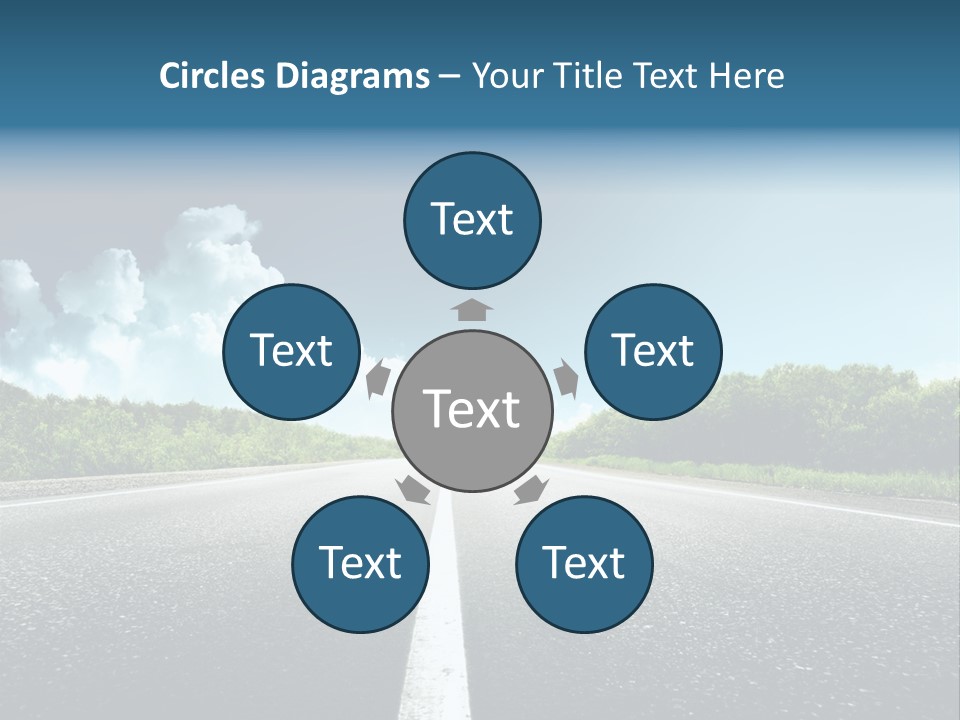 Freedom Route Drive PowerPoint Template