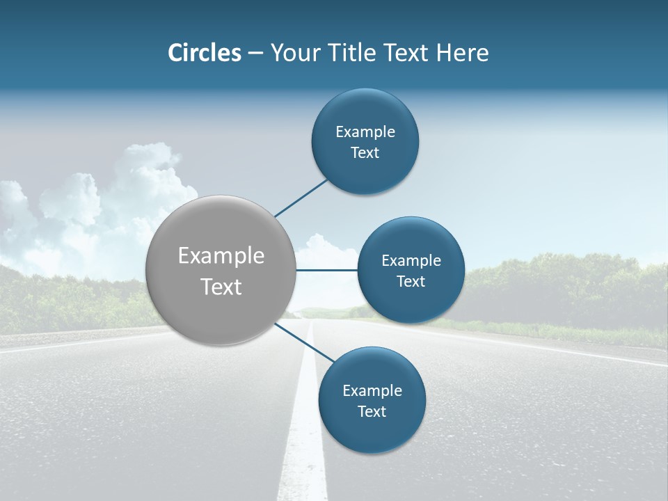 Freedom Route Drive PowerPoint Template