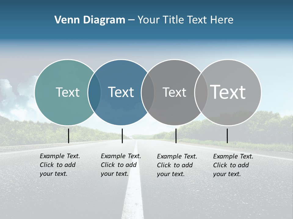 Freedom Route Drive PowerPoint Template