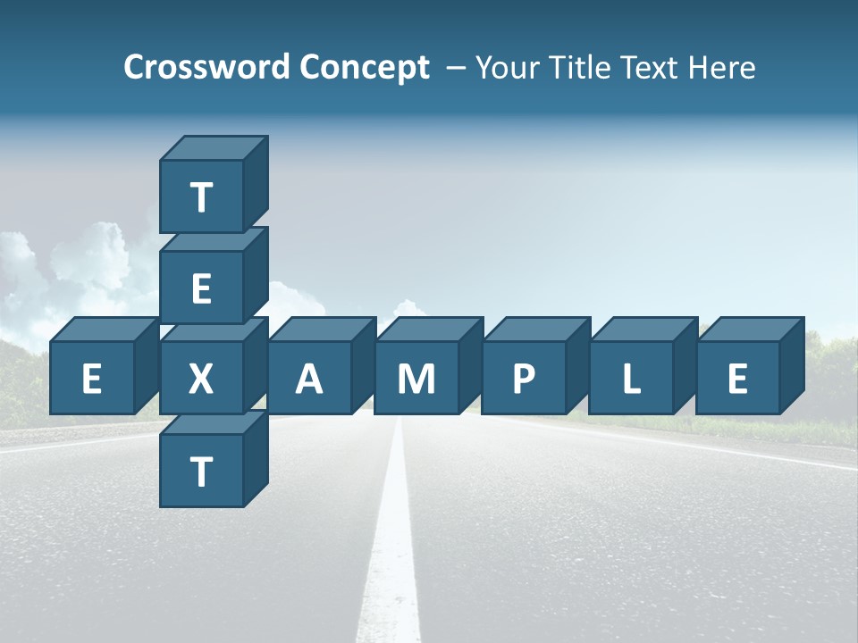 Freedom Route Drive PowerPoint Template