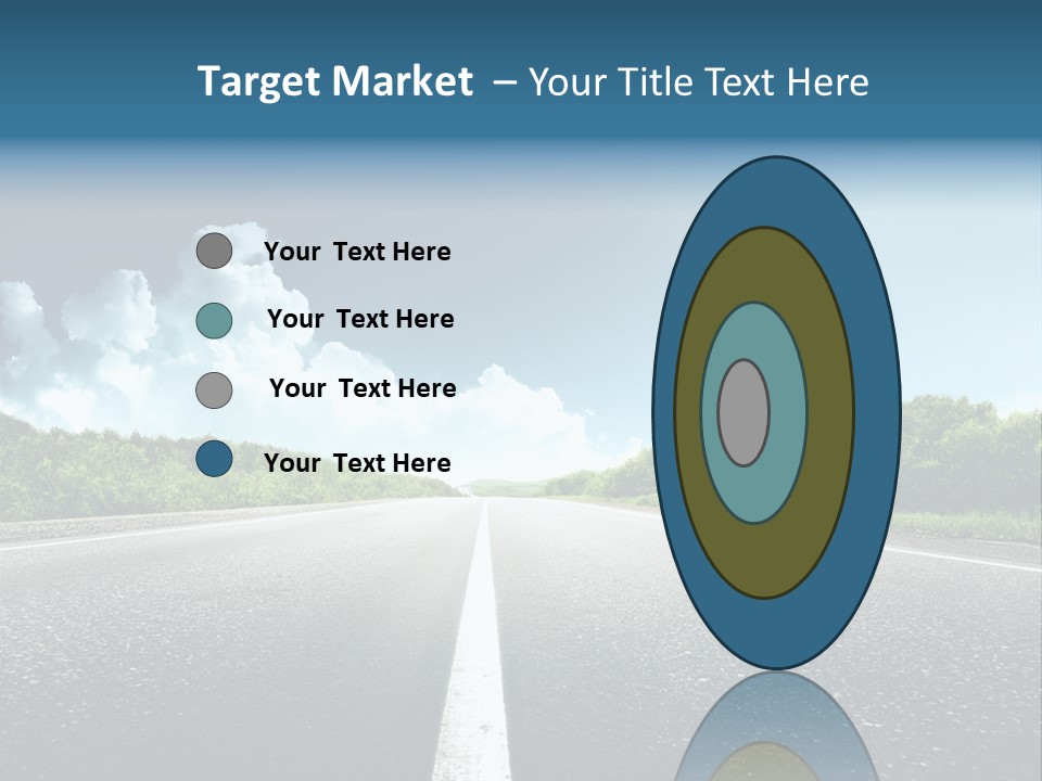 Freedom Route Drive PowerPoint Template