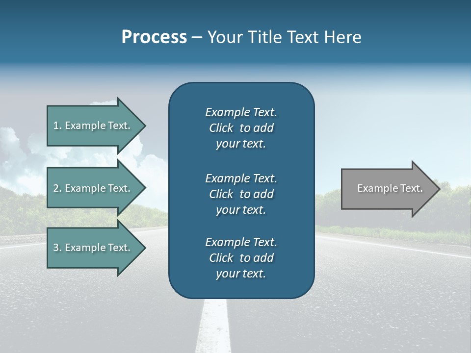 Freedom Route Drive PowerPoint Template