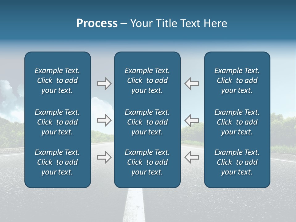 Freedom Route Drive PowerPoint Template