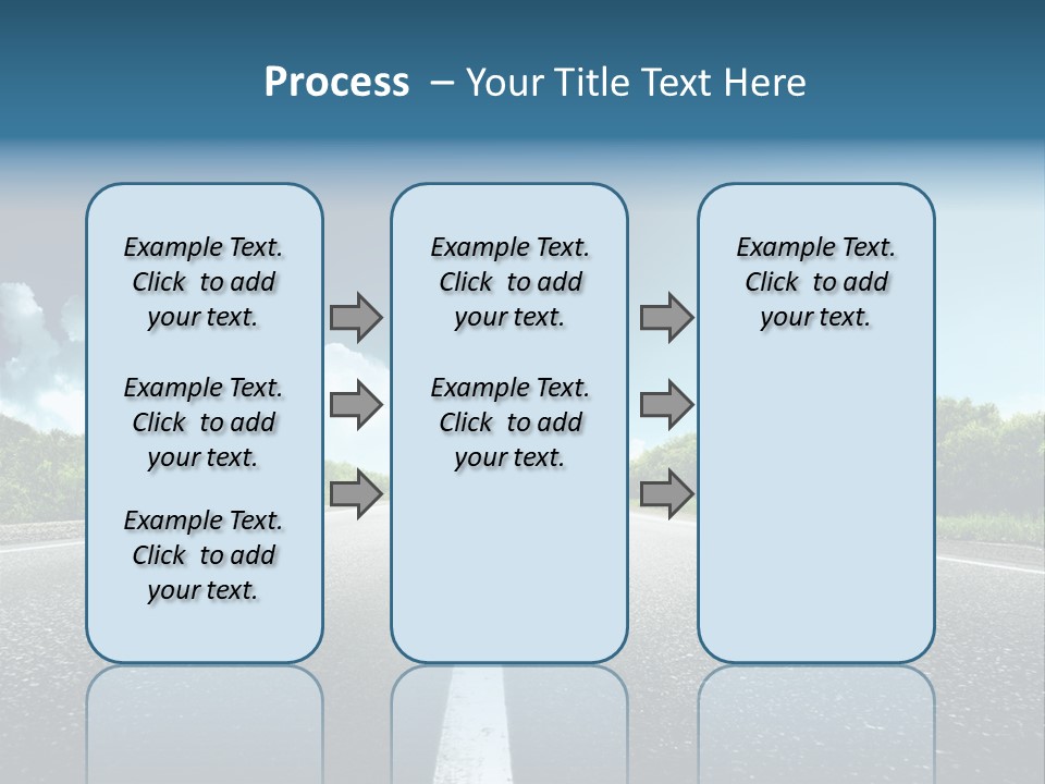 Freedom Route Drive PowerPoint Template