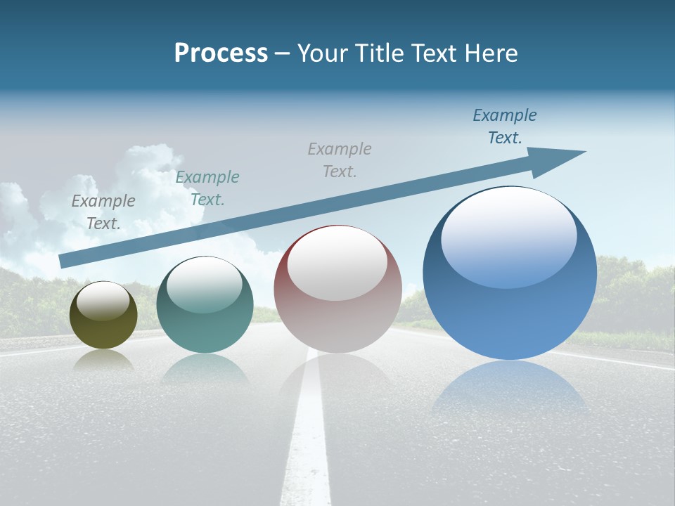 Freedom Route Drive PowerPoint Template