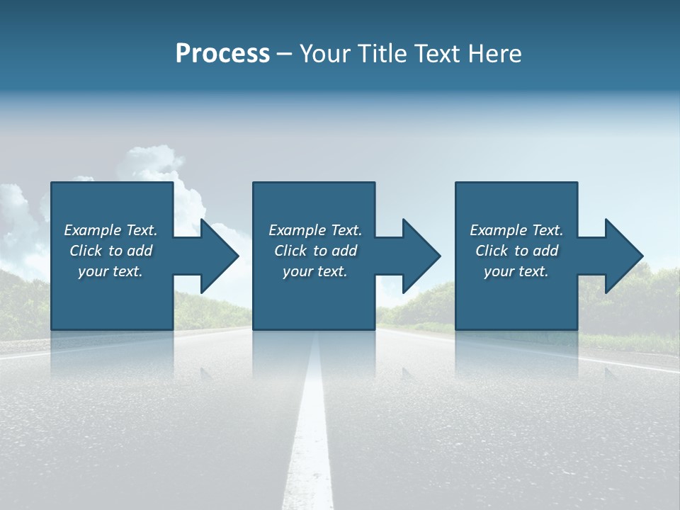 Freedom Route Drive PowerPoint Template