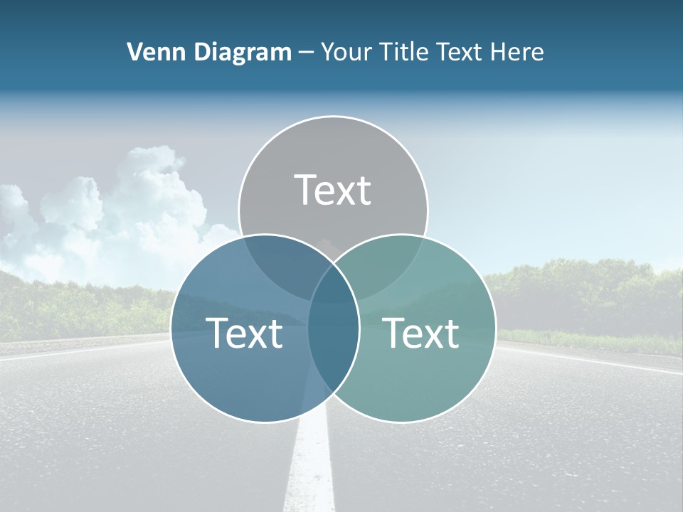 Freedom Route Drive PowerPoint Template