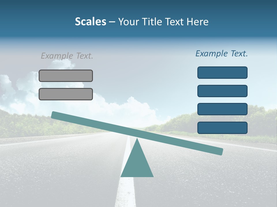 Freedom Route Drive PowerPoint Template